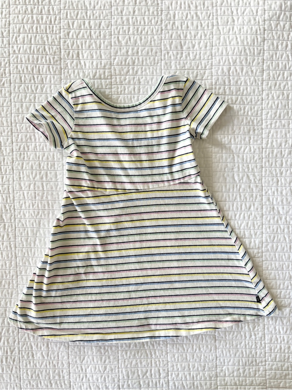 GAP Twirl Dress with Blue, Yellow, Pink, and Green Stripes Toddler Girls Size 2T